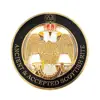 Gold black Scottish Rite 33 wings Down
