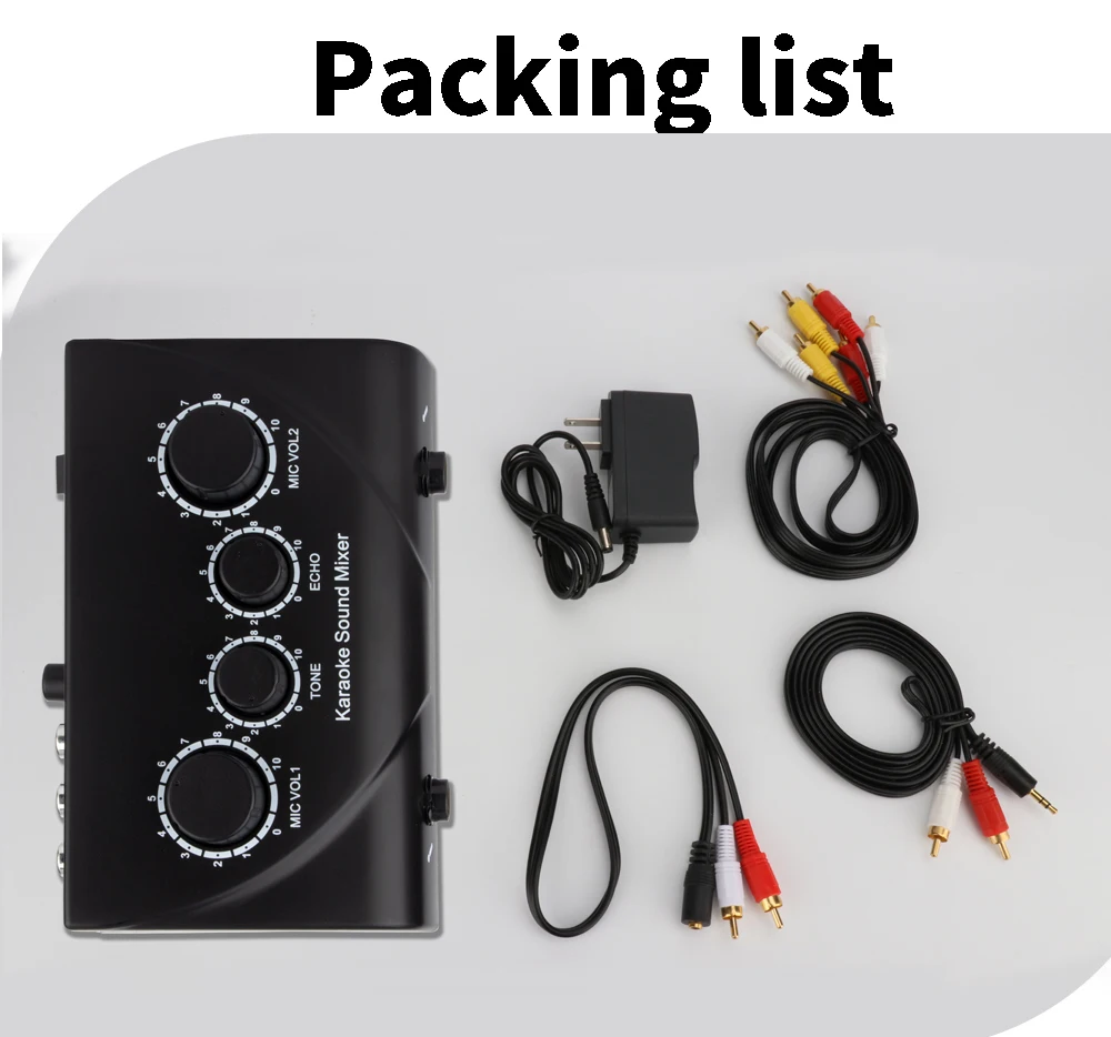 Karaoke Sound Mixer Professional Audio System Portable Mini Digital Audio Sound Karaoke Machine