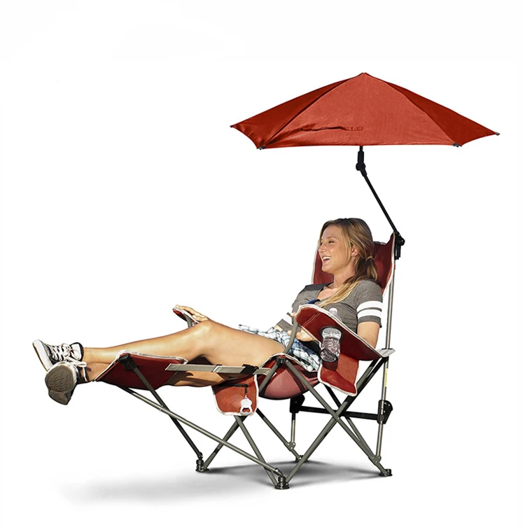 New Style Camping Travel Chair Sport Brella 3 Position Folding Recliner