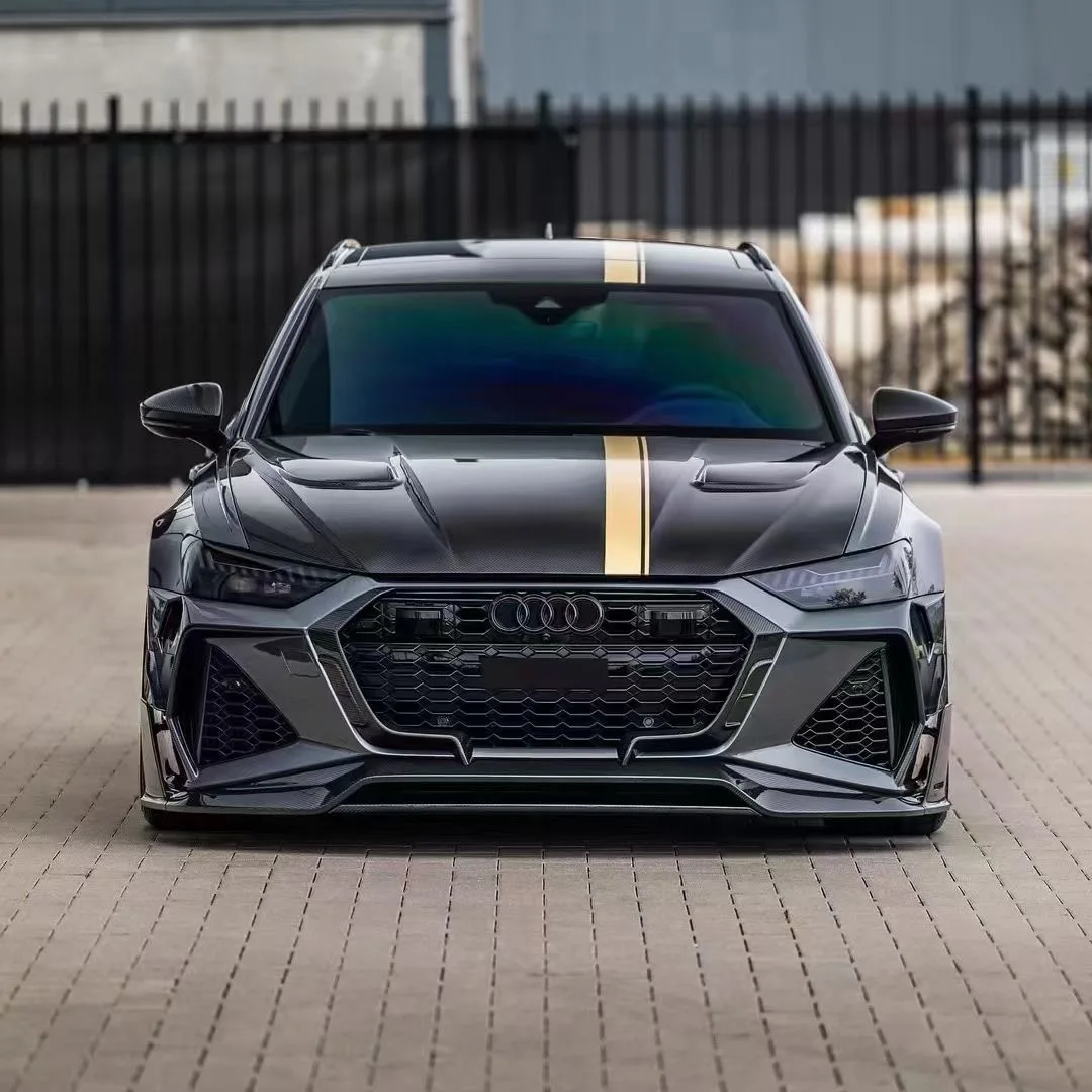 Body Kit Bumper Frente Difusor Traseiro Saias Laterais para Audi RS6 foto 4