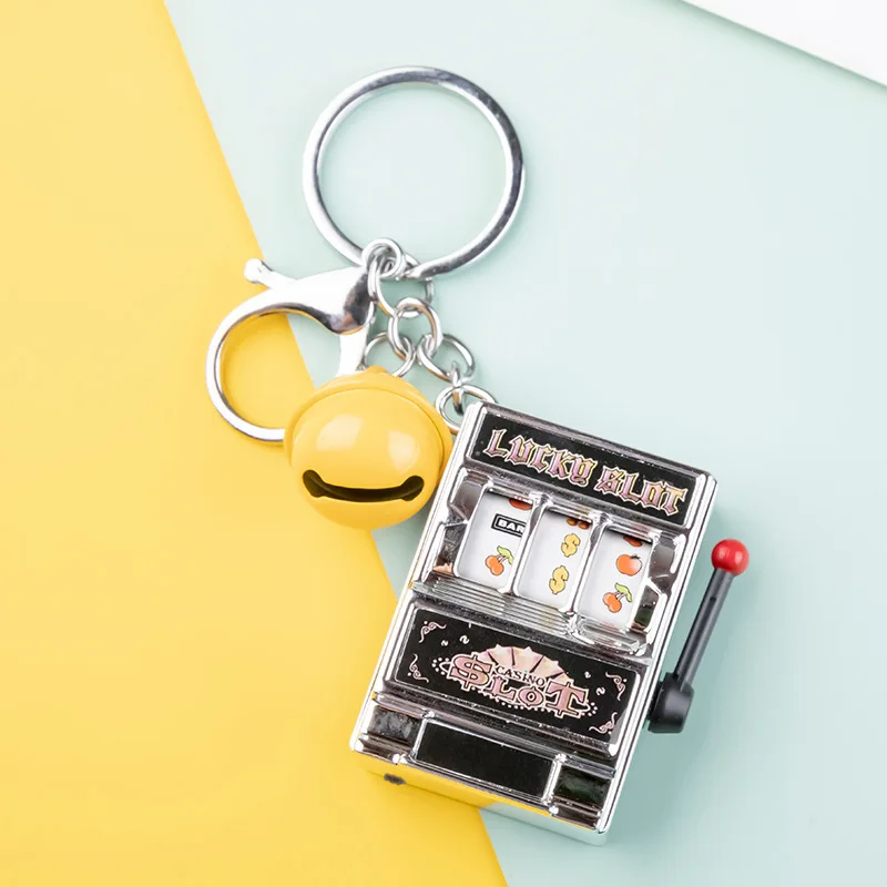 Mini Schlüsselanhänger Obst Spielautomat Vintage Retro Geburtstag