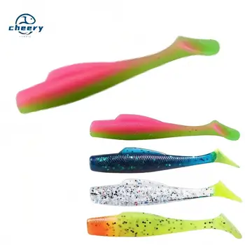 Cheery Wholesale Price 6pcs/Set Soft Artificial Silicone Material 8cm 4.8g Tail Soft Plastics Fishing Lures Jig Soft Baits Baits – Soft Lure – view 2