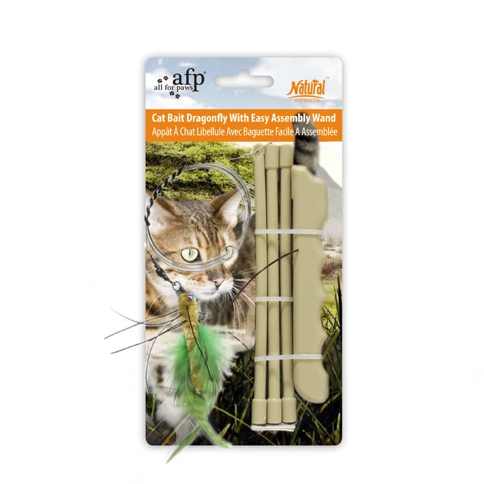  Big Sky Cats Dragonfly Refill/Attachment Cat Toy - Natural  Buffalo/Deer: Fits Wildcat and Popular Bird and Mouse Type Wands/Poles :  Pet Supplies