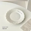 Assiette annuelle Spike blanche