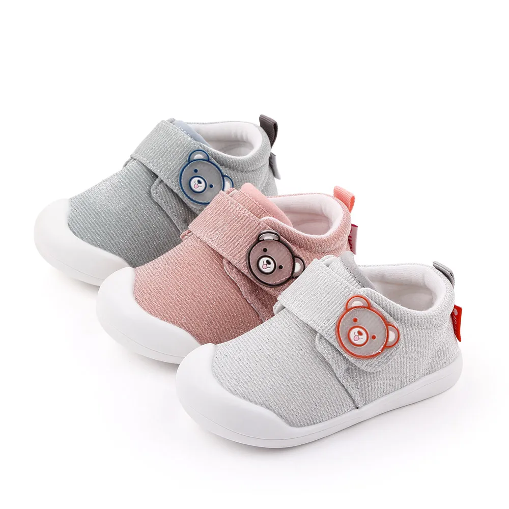 Wholesale Newborn Spring&Autumn Cute Cartoon Warm Soft Sole First Walker Baby Shoes