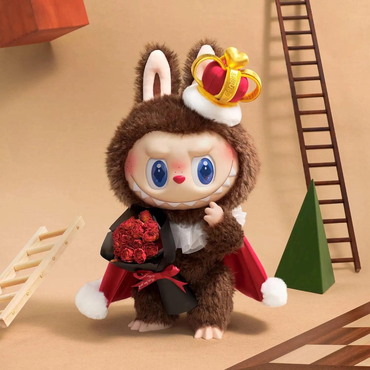 Original Genuine Popmart Monsters Let's Checkmate King Cute PVC