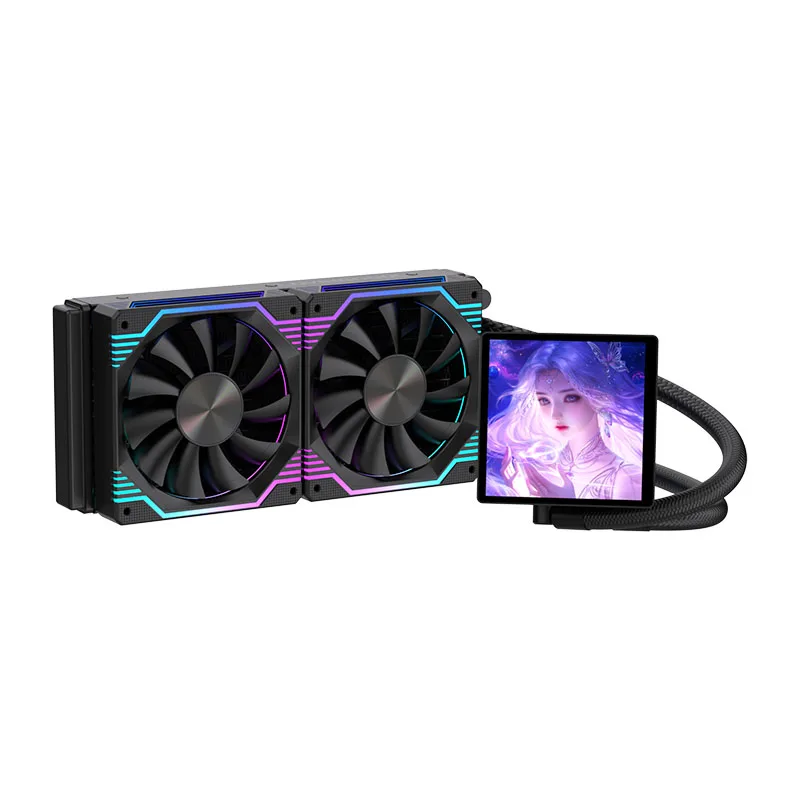 Lovingcool ARGB 240mm Liquid CPU Cooler, Integrated Water Cooling