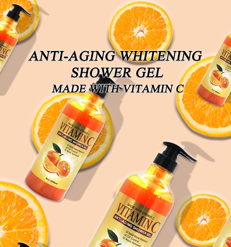 Oem Natural Cleaning Bleaching Shower Gel Skin Lightening Body Wash Pod