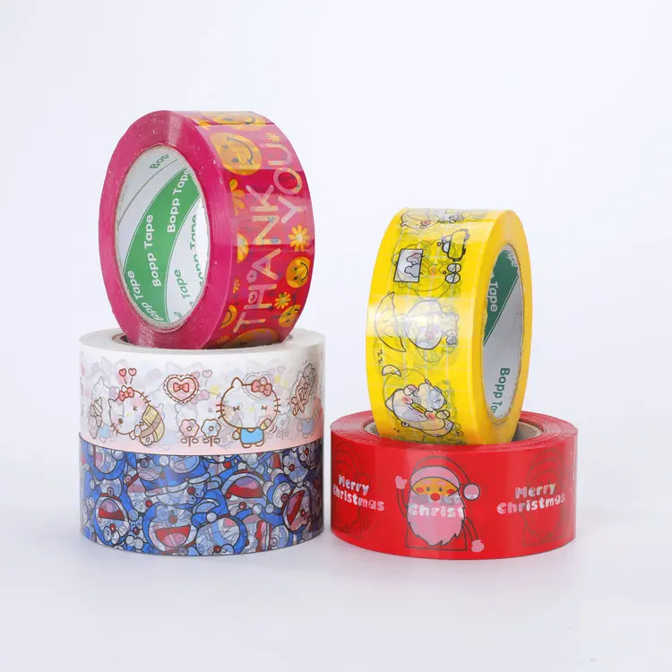 Factory Strong Adhesive Custom Cartoon Printed Bopp Packing Tape With Personal Custom logo
