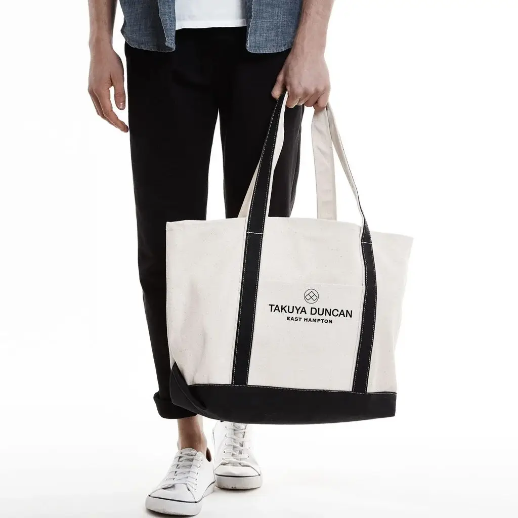 BSCI Factory Heavy Duty Big Capacity Zipper Traveler Women Tote Canvas Bags