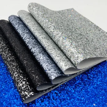 Hot Sale Shiny Glitter PU Synthetic Leather Fabric for Ladies Shoes DIY Decorations and Bags