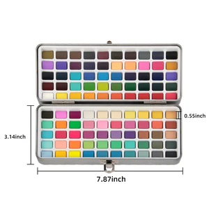 Watercolor Paint Set, 100 Colors, Painting Set with Water Brush Pens and Drawing Pencil