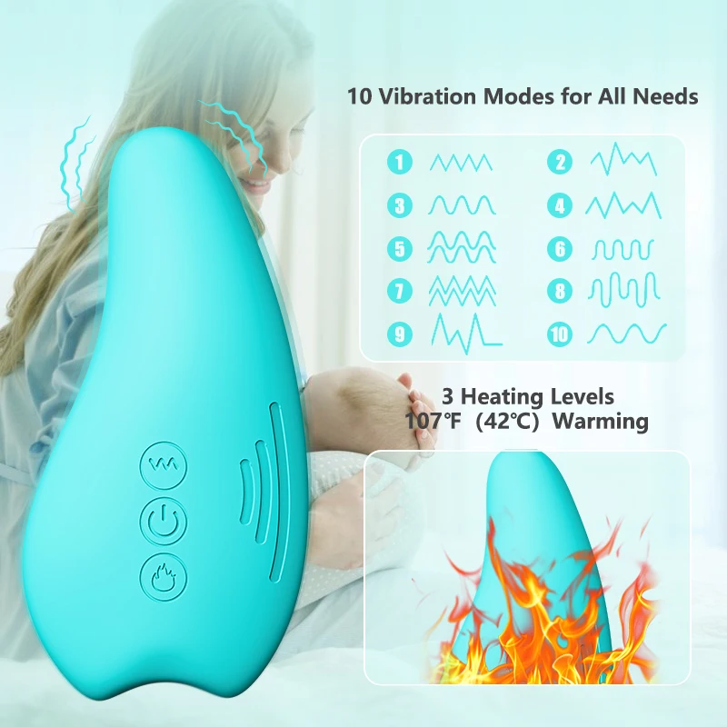 Multi-function Warming Lactation Massager for Breastfeeding