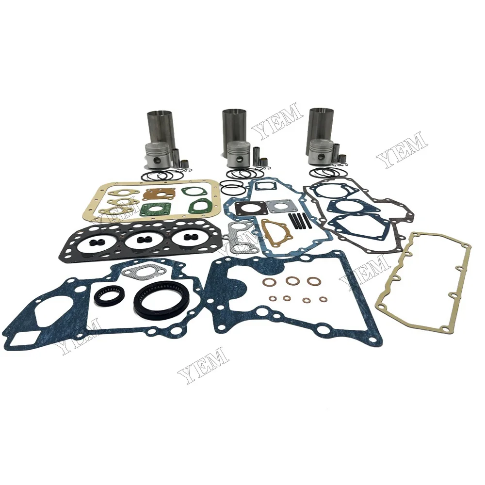Overhaul Kit With Gasket Set Fit for Mitsubishi K3H Engine 4