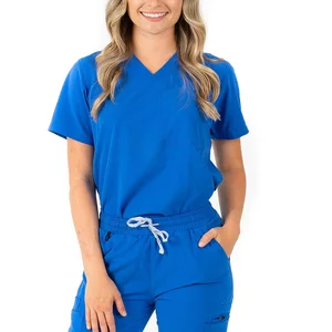 Wholesale Comfortable Washable Hospitals Medical Scrubs Uniforms Nurse Clothing Sets Nursing Wear Top and Pants for Women