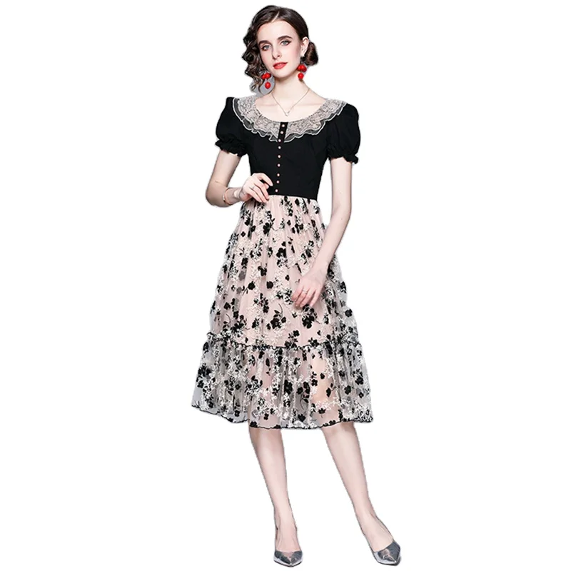 Hepburn Style Casual Embroidered Net Princess Girls Dresses Evening Gowns  For Women Dress Long - Buy Evening Gowns For Women Dress Long,Princess  Girls Dress,Net Dress Product on Alibaba.com