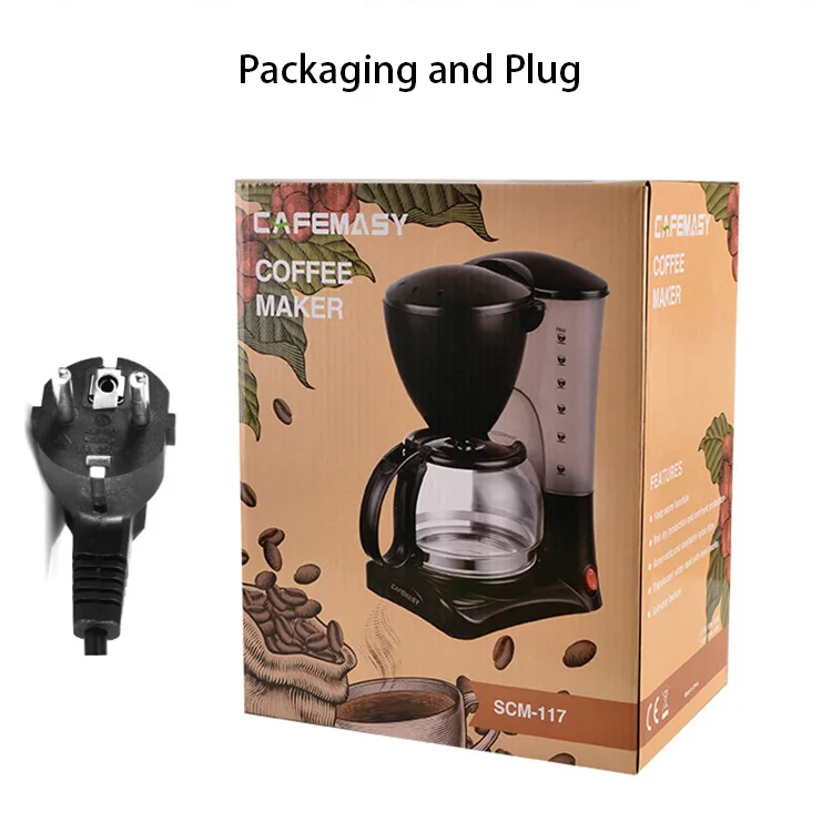 cafemasy anti-drip electric coffee machine 12