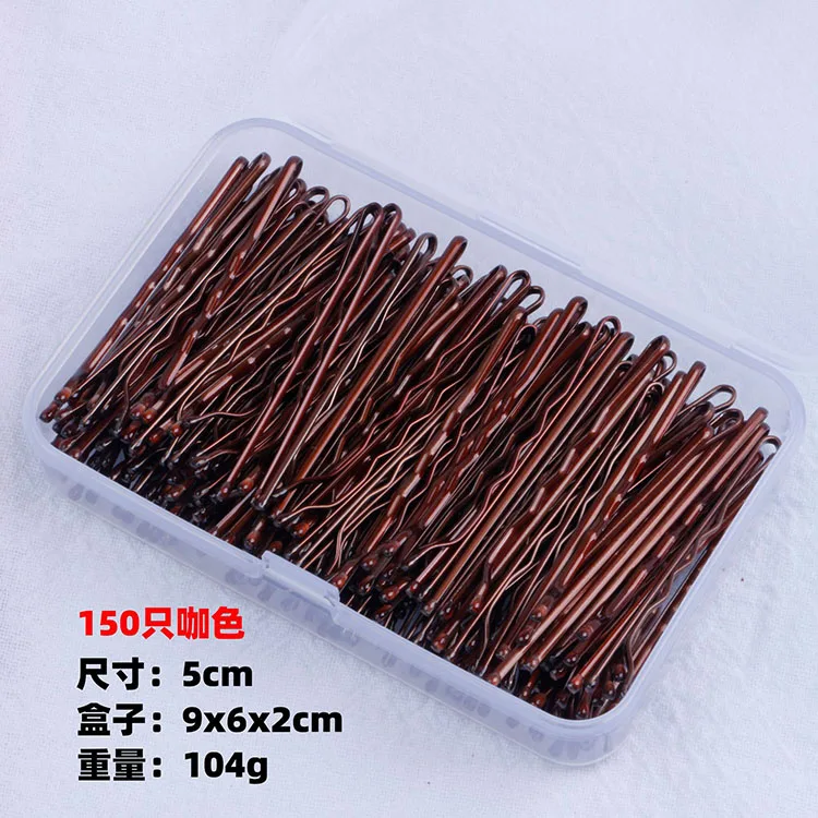 150pcs/box Metal Hair Clips For Wedding Women Hairpins Barrette Curly Wavy Grips Hairstyle Bobby
