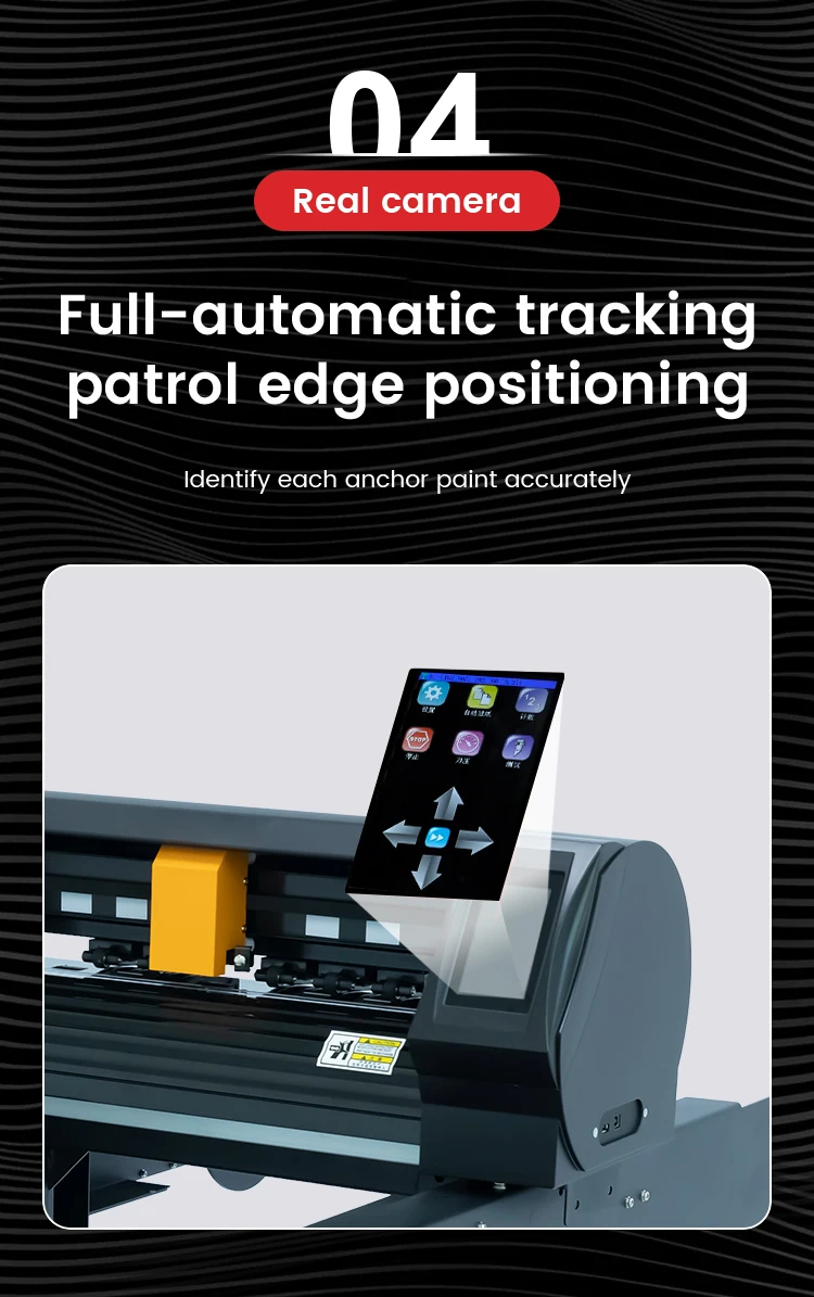 New Digital Servo Motor Plotter Multi Sheet Auto Feeding Label Die Cutter Roll Printed Paper Roll to Sheet Cutting Machine