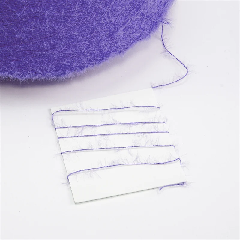 High Quality Long hair Fluffy Feather Yarn 0.5cm 0.9cm 1.3cm 2cm Nylon Mink Yarn for Knitting