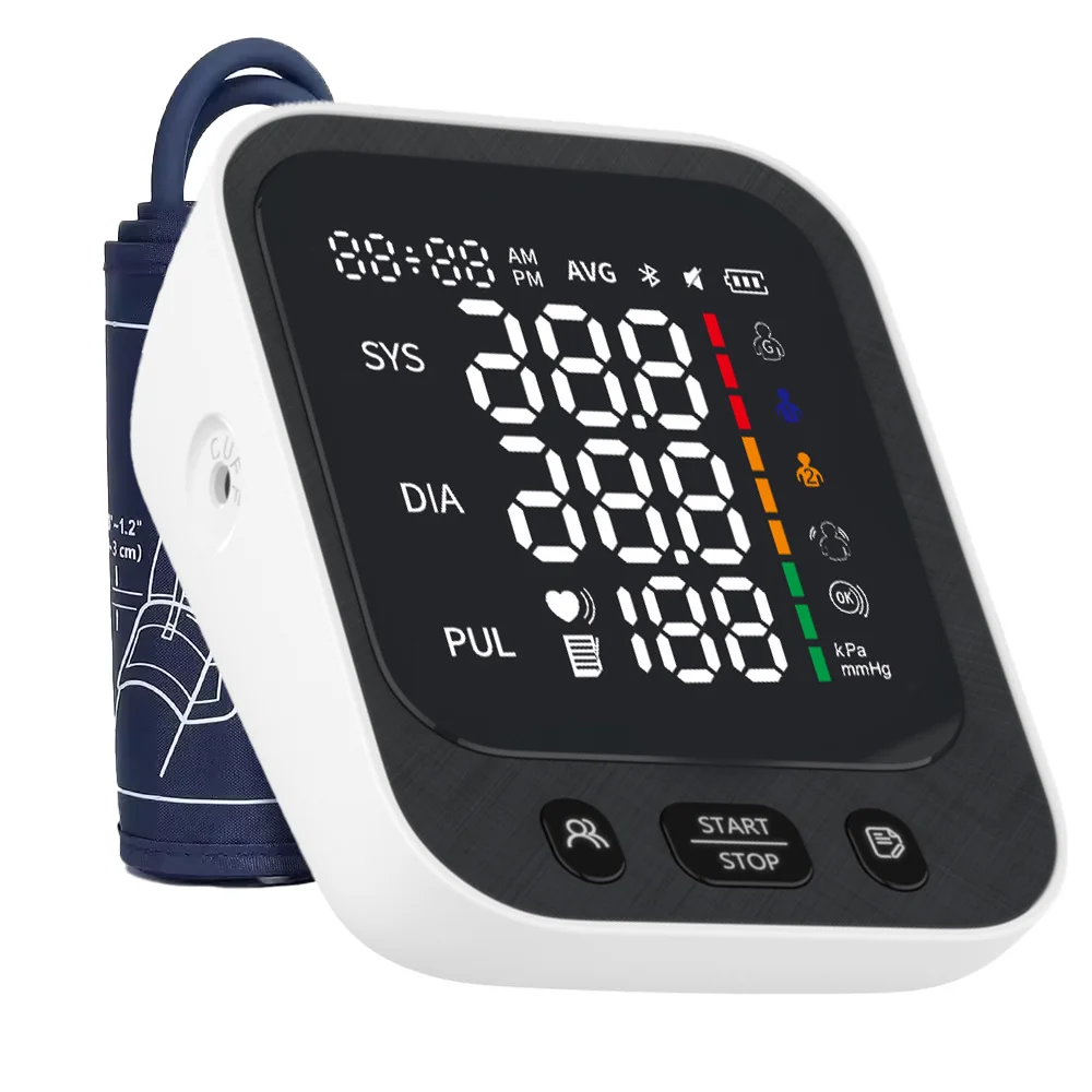 Smart Electronic Speakers Digital Automatic Blood Pressure Monitor Portable Bp Monitor Blood Pressure Machine Upper Arm