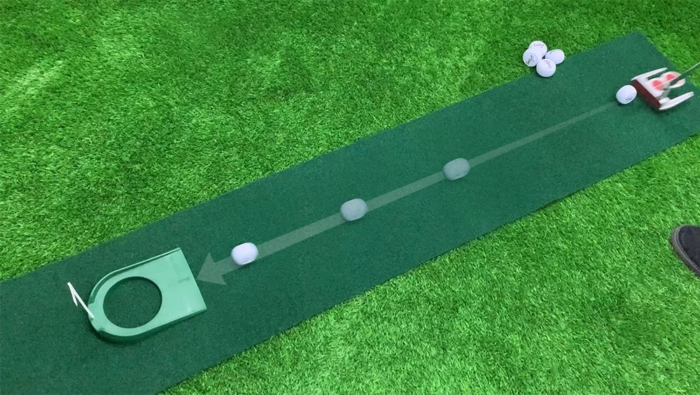 Custom Logo Mini Novelty Putter Putting Practice Flat Golf Balls