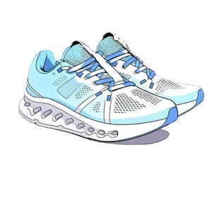 Ultra Light Mesh Fabric Pointed Toe Soft Breathable Cushioning Unisex Running Shoes