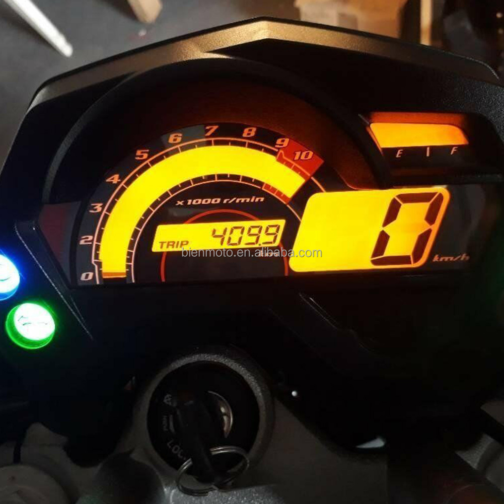 LCD Screen Meter Digital Motorcycle Odometer Multifunctional Gauge Backlight Waterproof Speedometer Fz16 Spare Parts