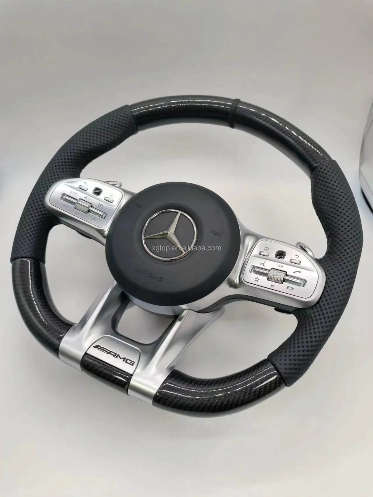 Custom Carbon Fiber Steering Wheel Compatible With Mercedes Amg Benz