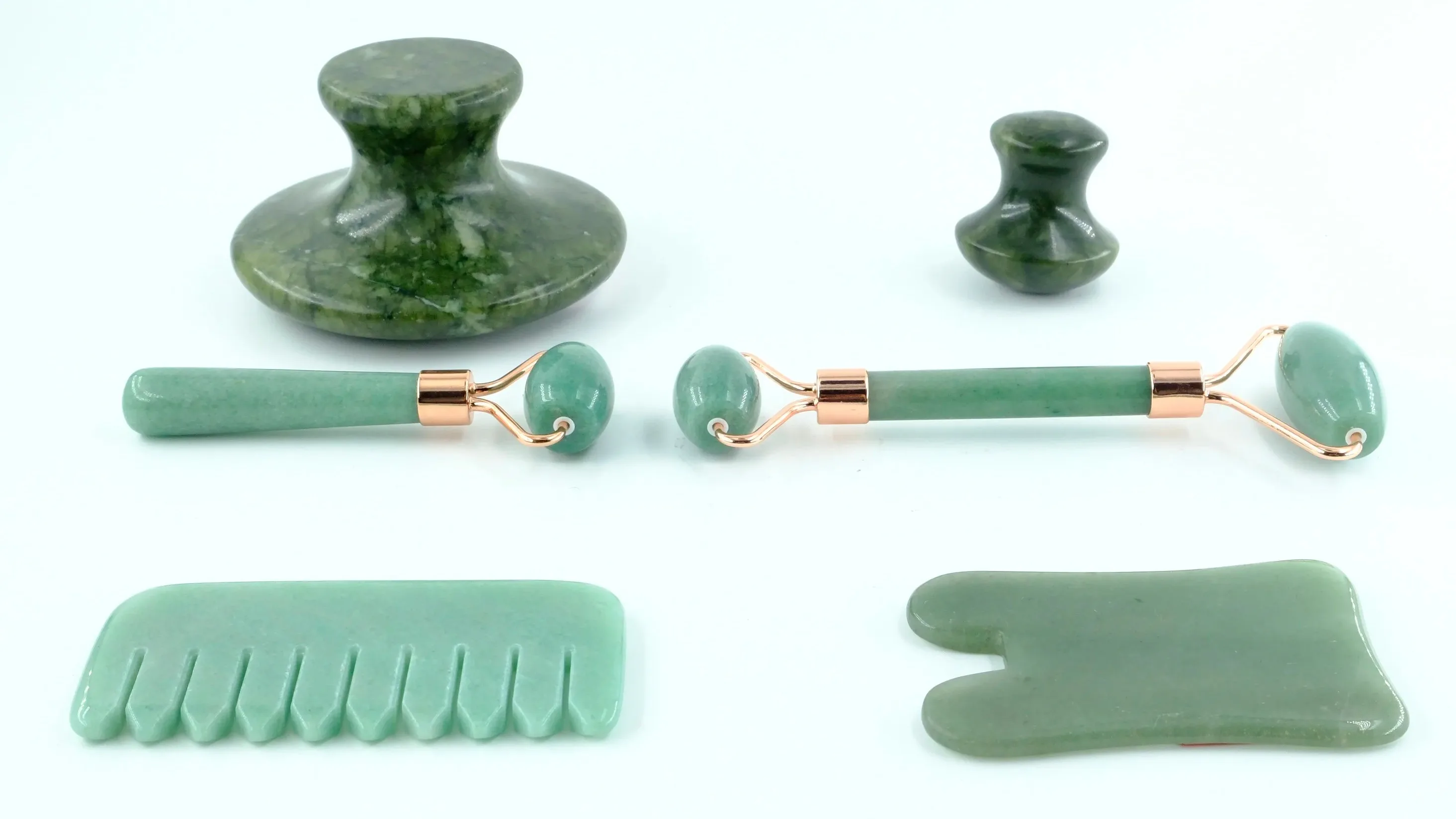 Nanqiao 2024 New Custom Logo Natural Jade Cuarzo Opalite Gua Sha