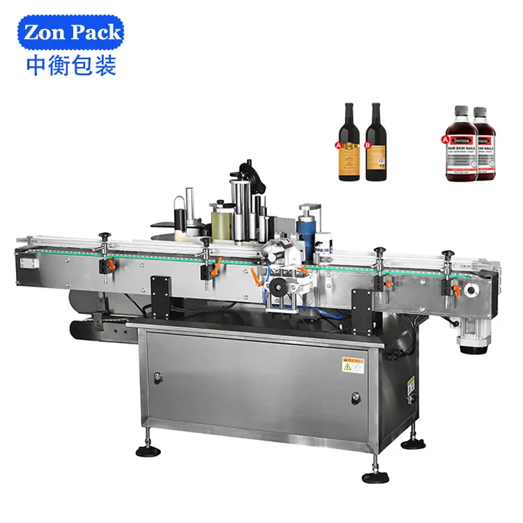 Fully-automatic Adhesive Sticker Glass Plastic Pet Bottle Water Bottle Labeling Machines