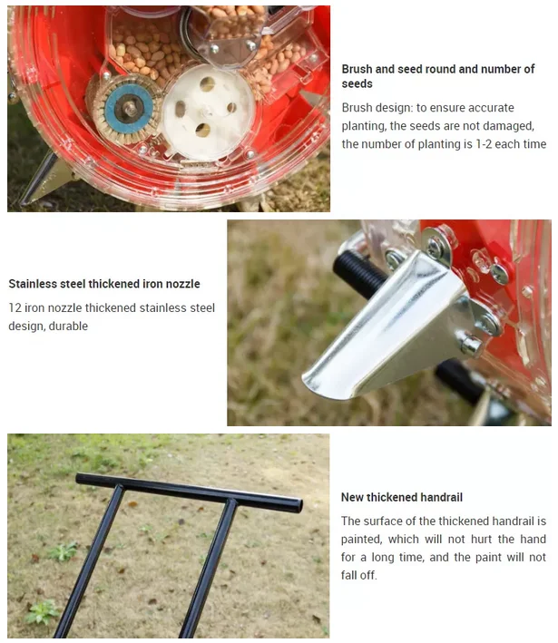 Manual Corn Maize Planting Sowing Machine Seeder Hautomatic Seeder Machine for Sowing Seed Soybean Peanut Planter Machine