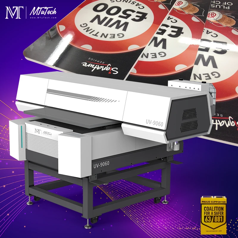 Factory Direct Sales MT Small Format UV Flatbed Printer 9060 Printing on Glass Bottle Machine Perfect for Promo Items Gadgets