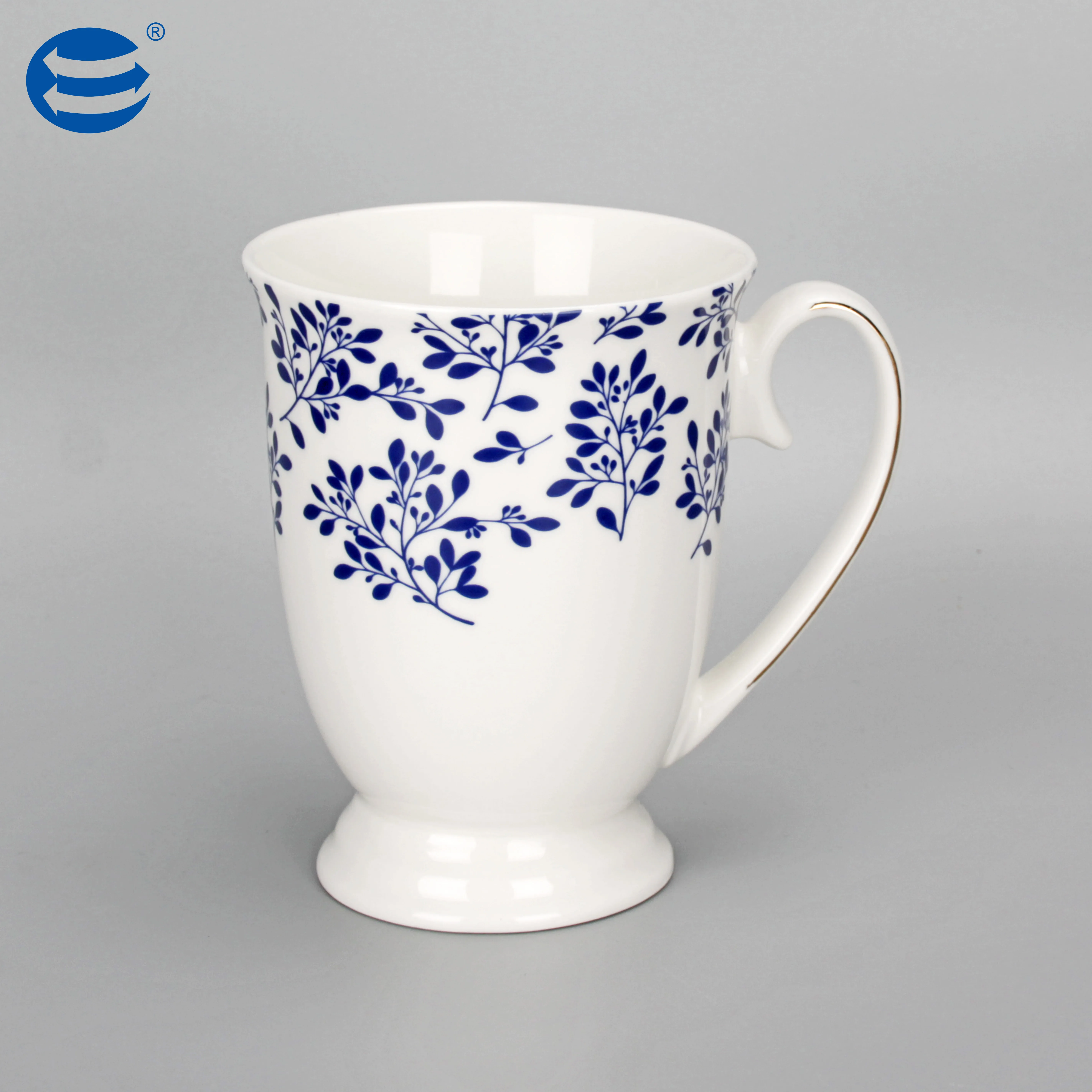 Elegant Blue And White Flower Ceramic Pattern Tableware Sets Bone China