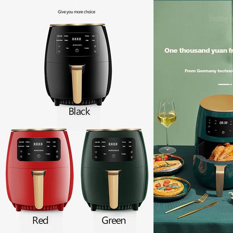 Electric Digital Deep Cooking Oil Free Air Fryer 6L Healthy Electric Fryer Cooking Chicken Air Fryer