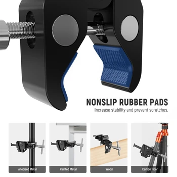 NEEWER PS006 Mini V Mount Battery Plate With Super Crab Clamp V Lock Battery Mounting Plate detail image