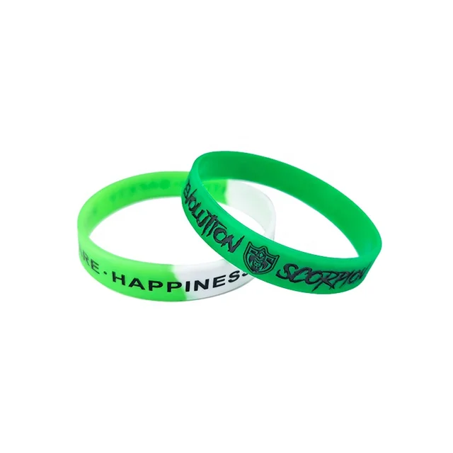 Personalized custom luminous silicone wristband