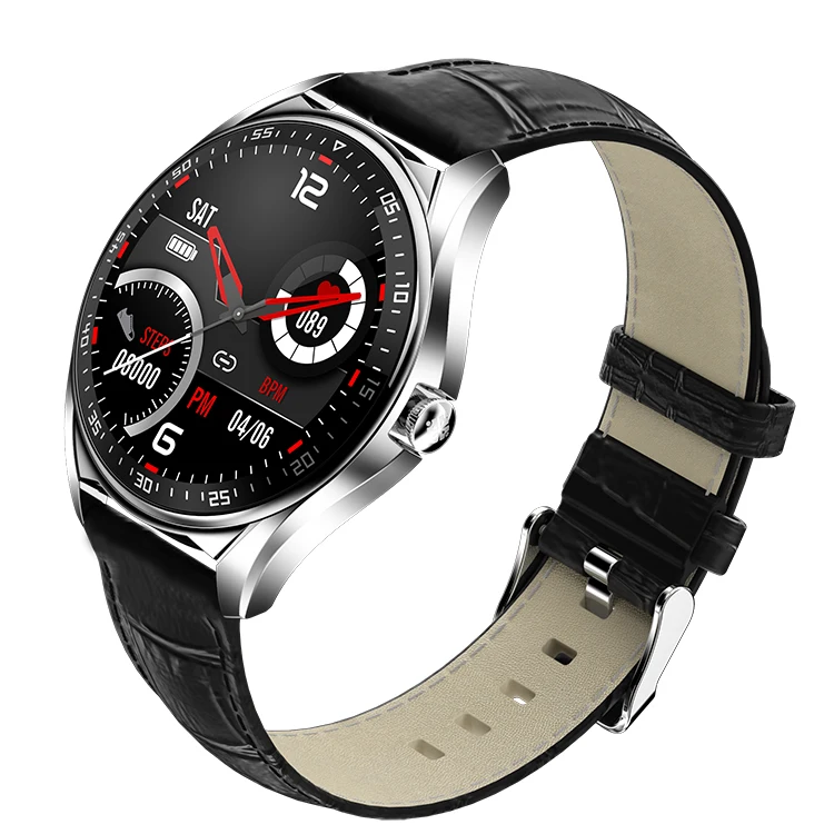Full Touch Screen Round Smart Watch E16 Ip67 Waterproof Blood Pressure Heart Rate GPS Tracking Phone Call Smartwatch