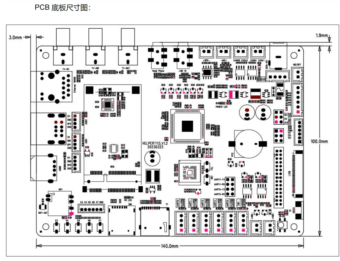 Helper T113s3 Development Board Used For Industry Automation And