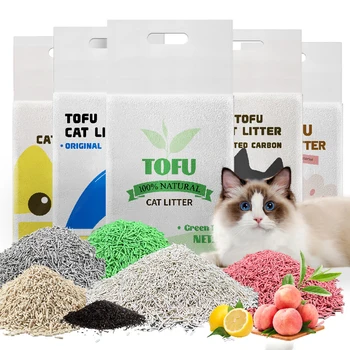 Wholesale Low Price Custom Ultra Absorbent Dust Free Strip Shape Litter 2kg 5kg 10kg Bentonite Tofu Cat Litter Sand