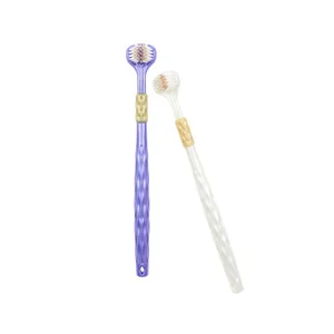 Soft Bristles New Three Sided Manual Toothbrush for Dental Cleaning Good Quality Durable Toothbrush for Adults