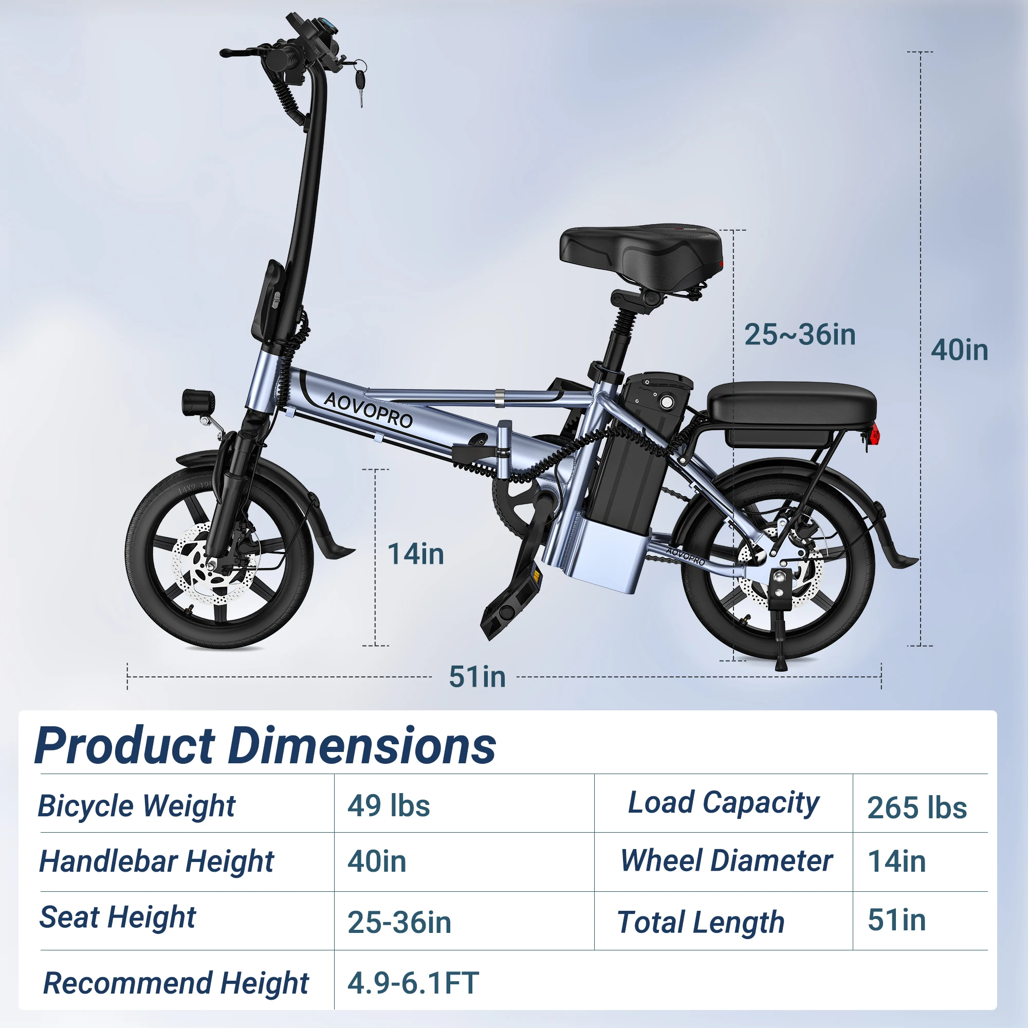 48V 450W Steel Motor Off-Road Adult Electric Bike Cycle New Model