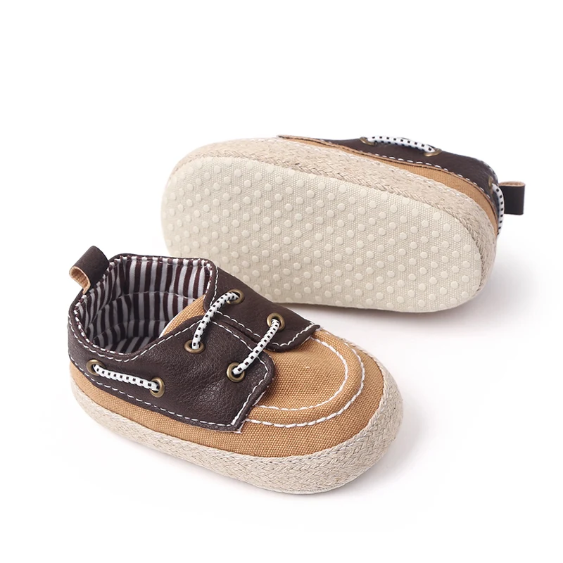 Soft Sole Lace-up Casual Baby Boy Shoes Prewalker Baby Shoes for Boys 2023 supplier