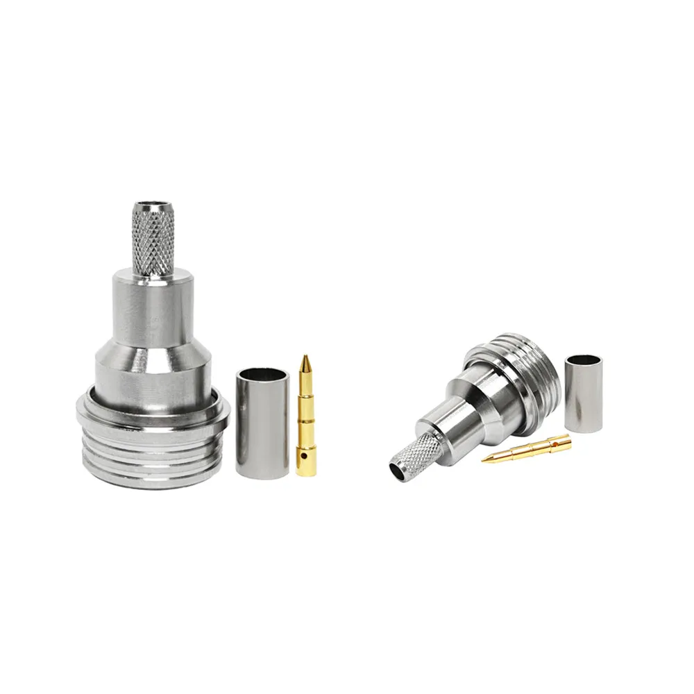 Factory Directly QN Male Plug Connector for RG223 RG400 RG142 LMR195 LMR200 Rf Coaxial Connectors in Stock ROHS Brass QN