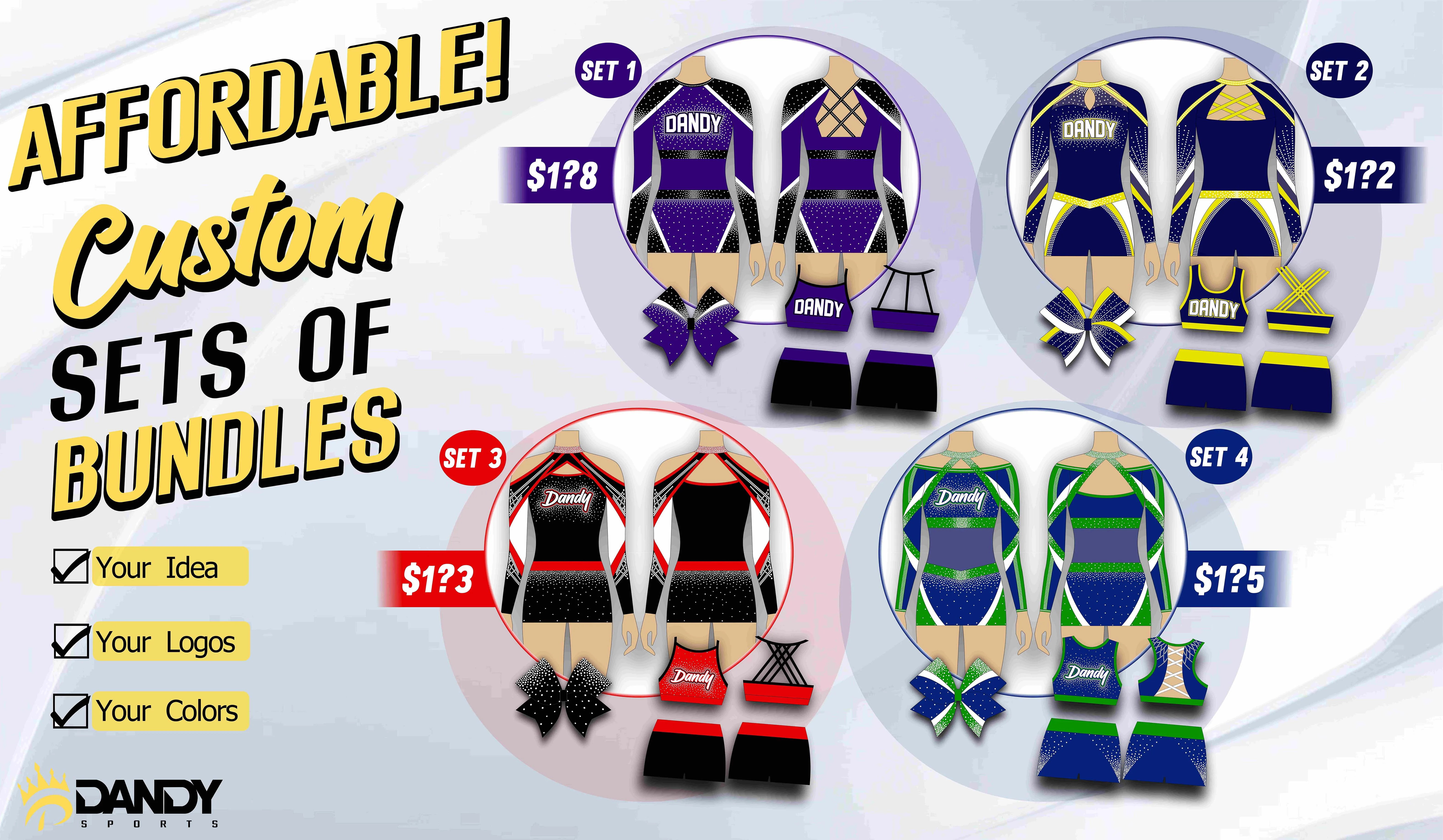 New Arrivals Free Design All Star Cheerleading Uniform Teen Cheerleader