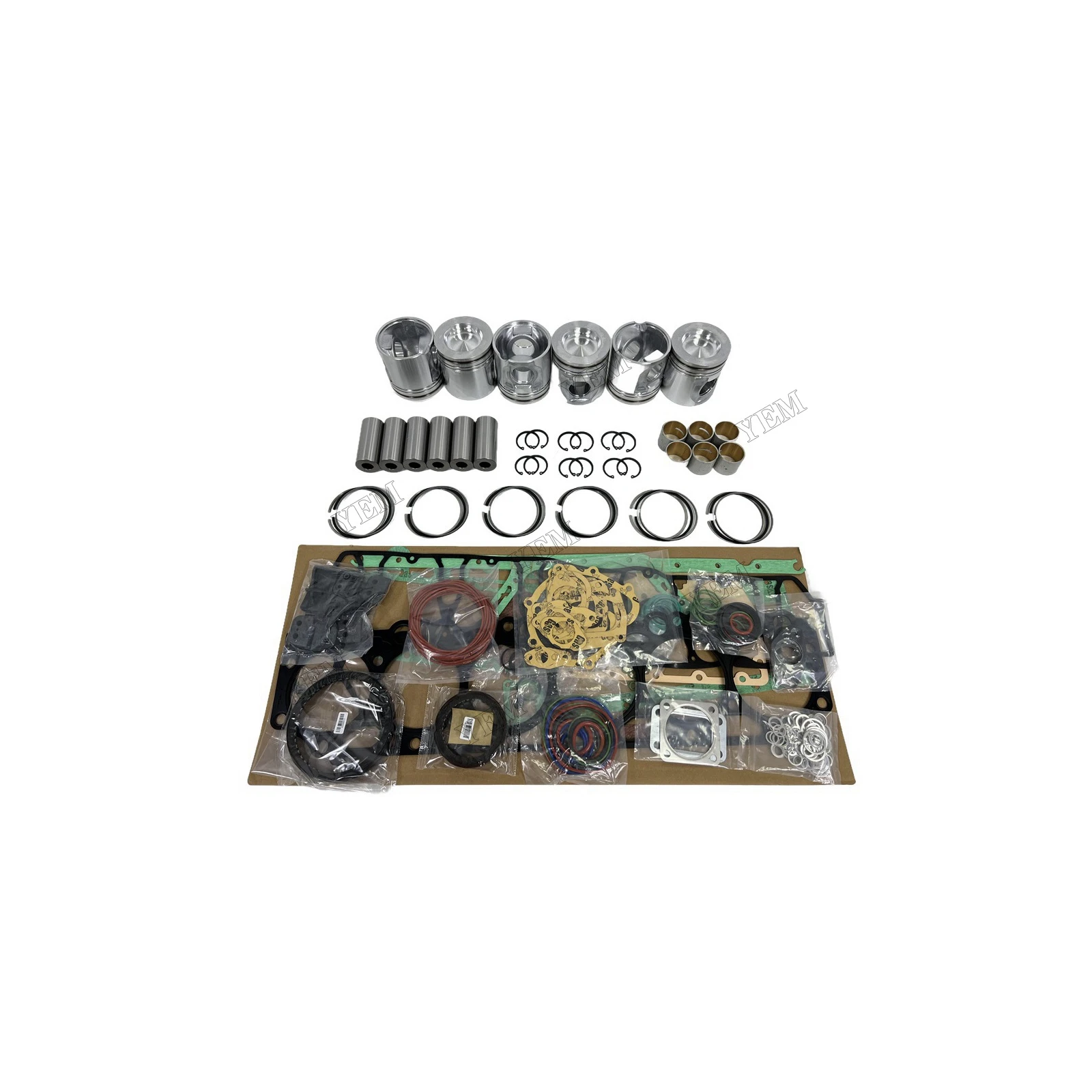 Overhaul Repair Kit With Cylinder Gaskets Piston Rings Suitable for Volvo D7E Engine Spare Parts