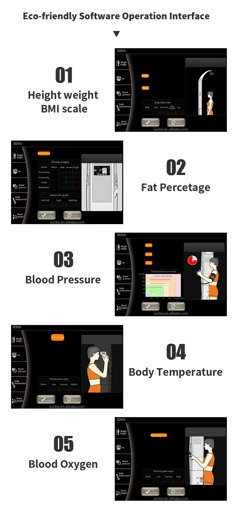 product hotcoin operated precision weighing scale bp smart fat measuring height weight bmi body analyzer machine-64