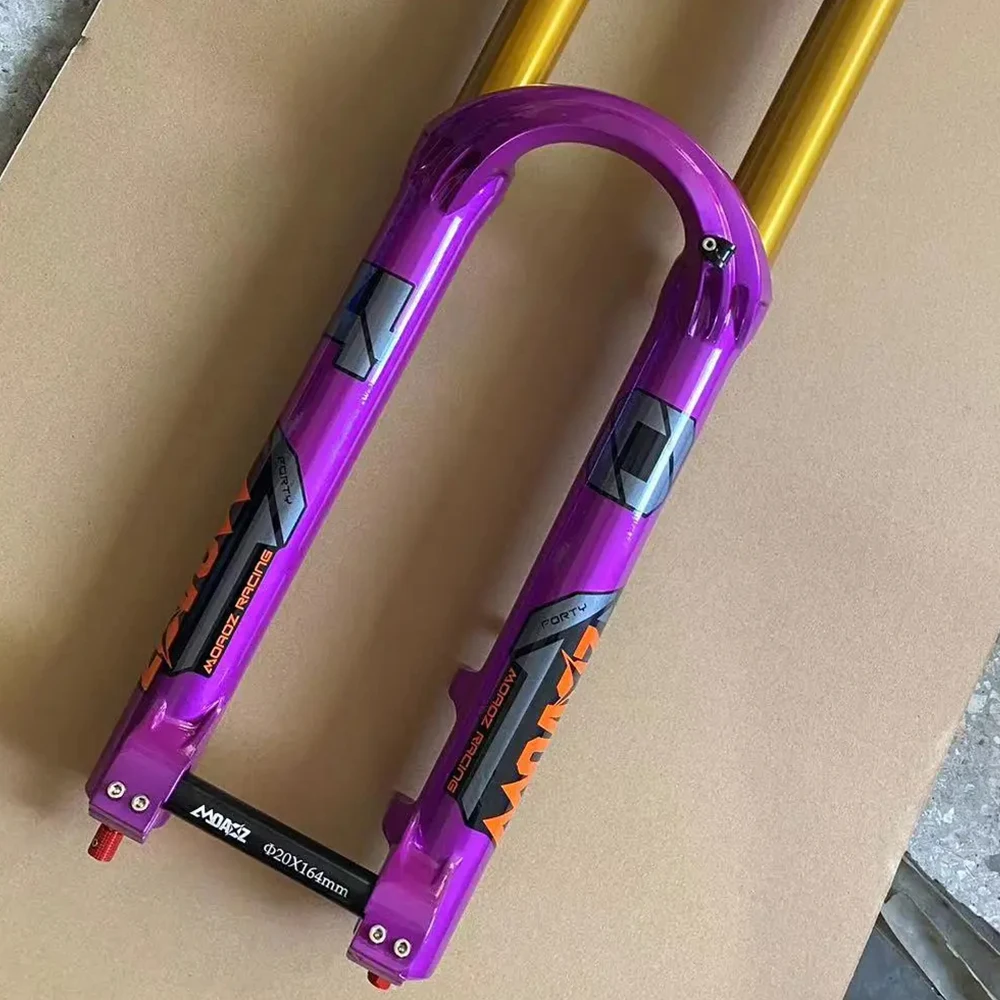 Fourche De Suspension Pneumatique VTT 26 Pouces - 120 Mm De Débattement, Axe Traversant 110x20 Mm