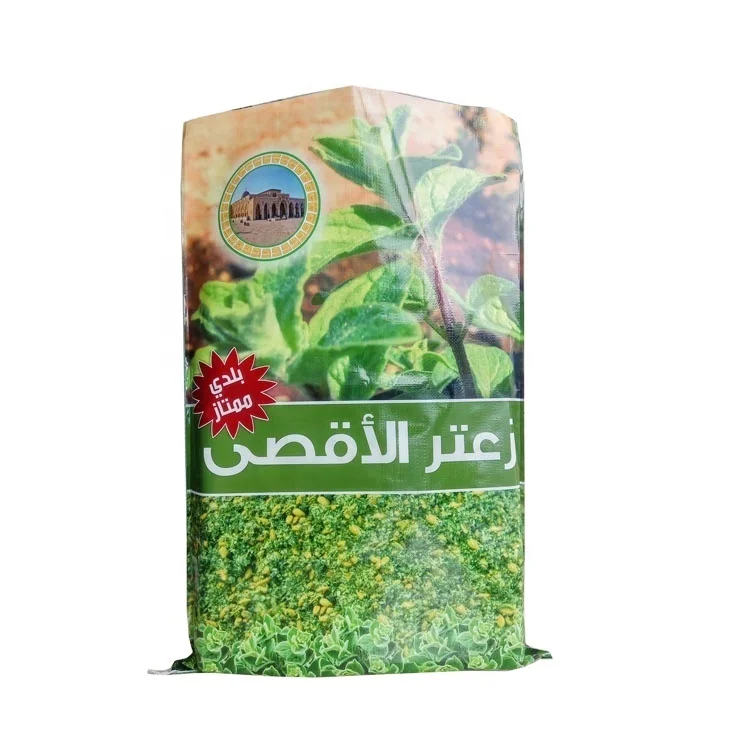 کیسه بسته‌بندی لایه‌ای BOPP روی پارچه پلی‌پروپیلن برای ادویه، چاشنی و محصولات کشاورزی با طراحی سفارشی