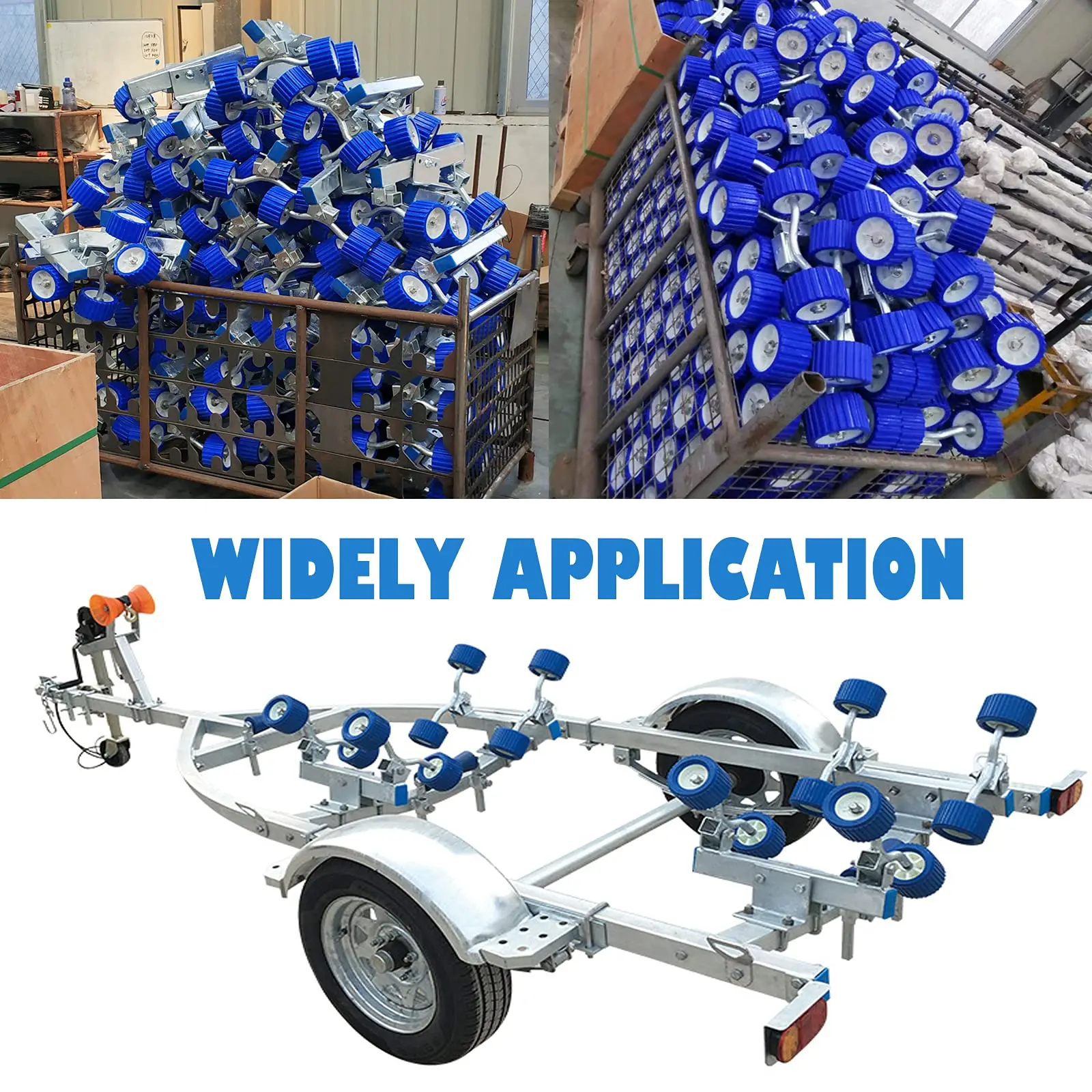 Australia Boat Trailer Blue Pu+pp Trailer Keel Roller Buy Trailer Keel,Trailer Roller Keel